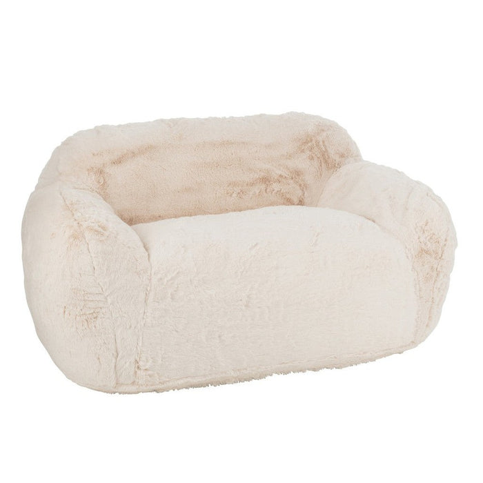 3-zitsbank Crème Polyester L 110x152 cm - Crème/ivoor-3-Zitsbanken-J-Line