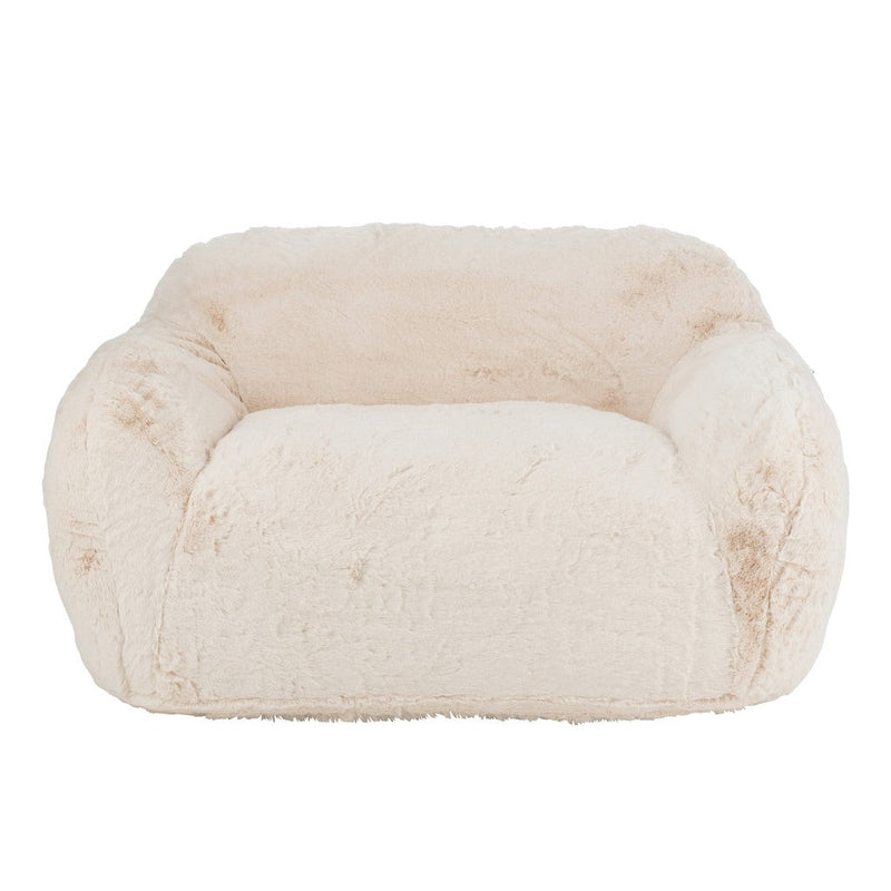 3-zitsbank Crème Polyester L 110x152 cm Crème/ivoor 46449-3-Zitsbanken-J-Line