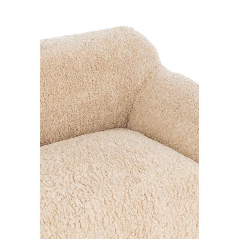 3-zitsbank Crème Polyester L 110x152 cm Crème/ivoor 46452-3-Zitsbanken-J-Line