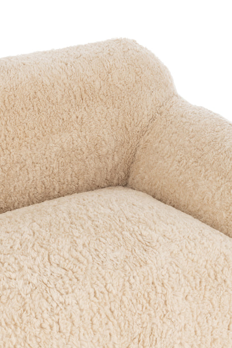 3-zitsbank Crème Polyester L 110x152 cm - Crème/ivoor - 46452-3-Zitsbanken-J-Line