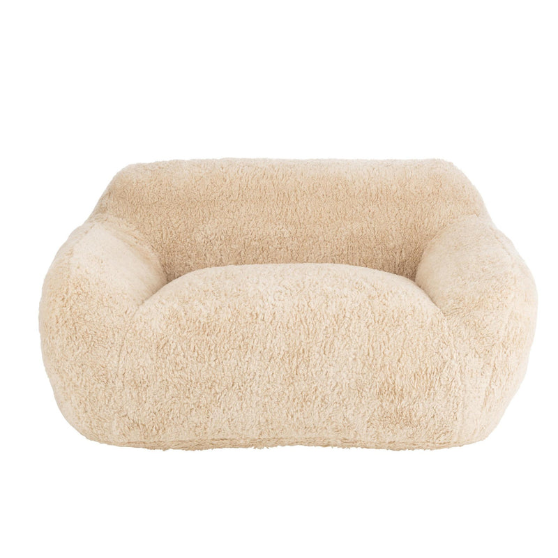 3-zitsbank Crème Polyester L 110x152 cm Crème/ivoor 46452-3-Zitsbanken-J-Line