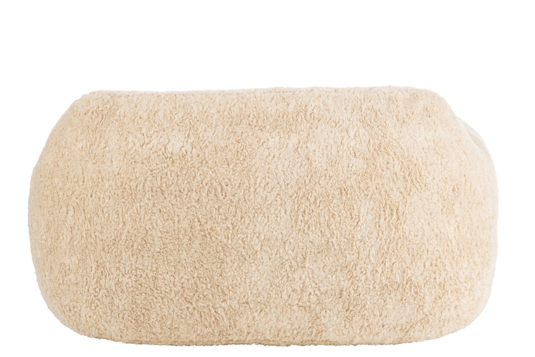 3-Seater Sofa Cream Polyester L 110x152 cm - Cream/Ivory - 46452