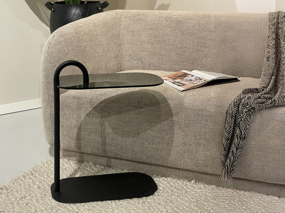 3-zitsbank Glas Zwart 48x30 cm-3-Zitsbanken-Brix