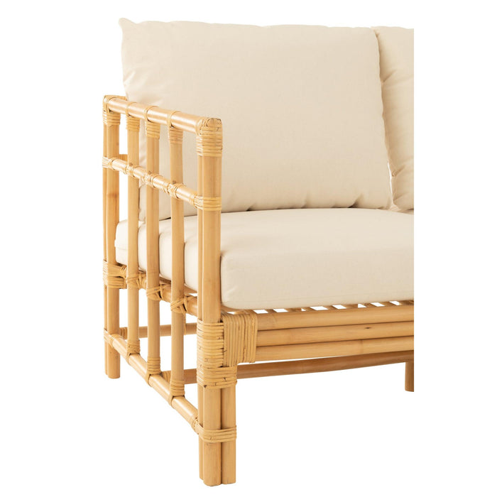 3-zitsbank Naturel Linnen 73x187 cm-3-Zitsbanken-J-Line
