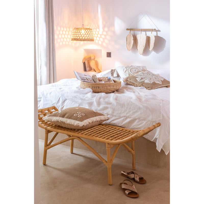 3-zitsbank Naturel Rotan 41x120 cm-3-Zitsbanken-J-Line