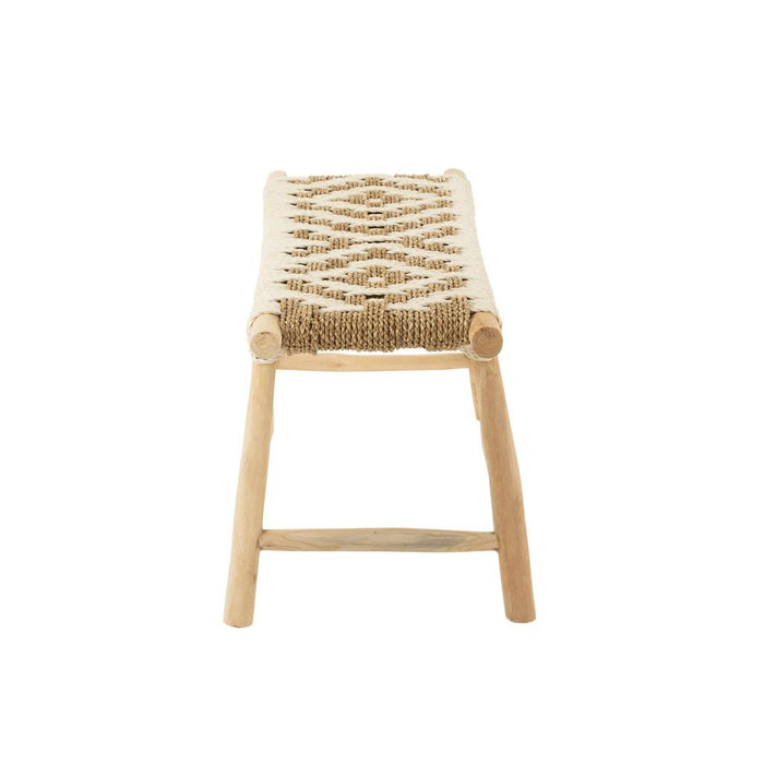 3-zitsbank Naturel Zeegras 35x100 cm-3-Zitsbanken-J-Line