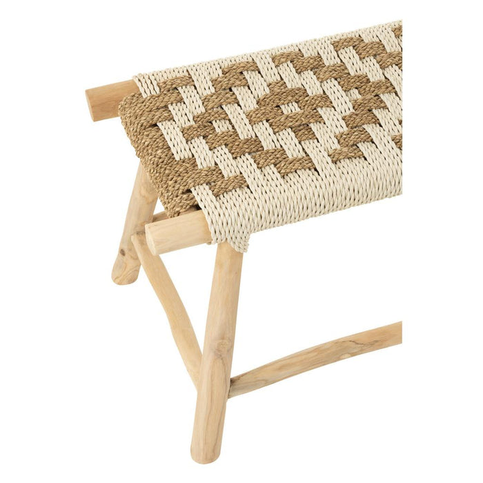 3-zitsbank Naturel Zeegras 35x100 cm-3-Zitsbanken-J-Line