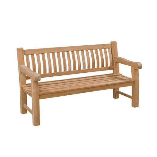 3-zitsbank Patrick Fat Teakhout Naturel hout 166x50 cm-3-Zitsbanken-Livingfurn