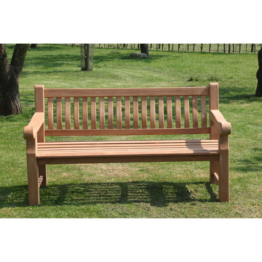 3-zitsbank Patrick Fat Teakhout Naturel hout 200x50 cm-3-Zitsbanken-Livingfurn