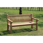 3-zitsbank Patrick Fat Teakhout Naturel hout 200x50 cm-3-Zitsbanken-Livingfurn