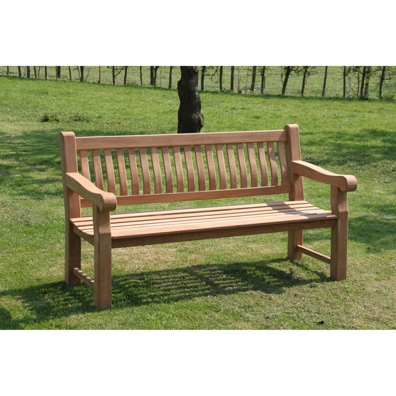 3-zitsbank Patrick Fat Teakhout Naturel hout 200x50 cm-3-Zitsbanken-Livingfurn