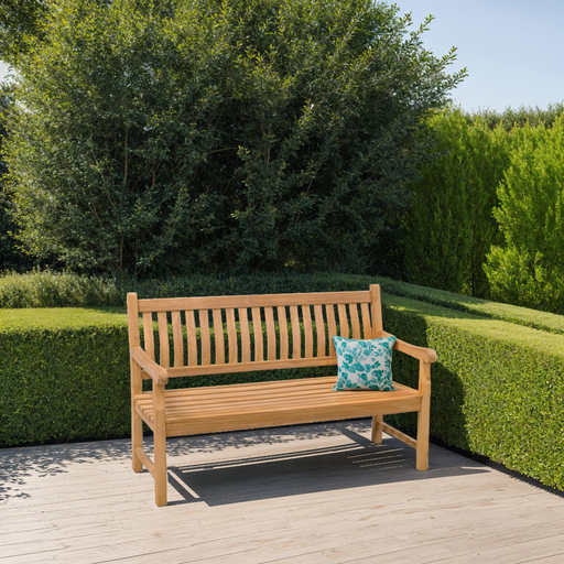 3-zitsbank Patrick Teakhout Naturel hout 150x50 cm-3-Zitsbanken-Livingfurn