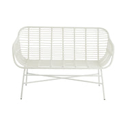 3-zitsbank Wit Ijzer 65x128 cm-3-Zitsbanken-J-Line