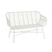 3-zitsbank Wit Ijzer 65x128 cm-3-Zitsbanken-J-Line