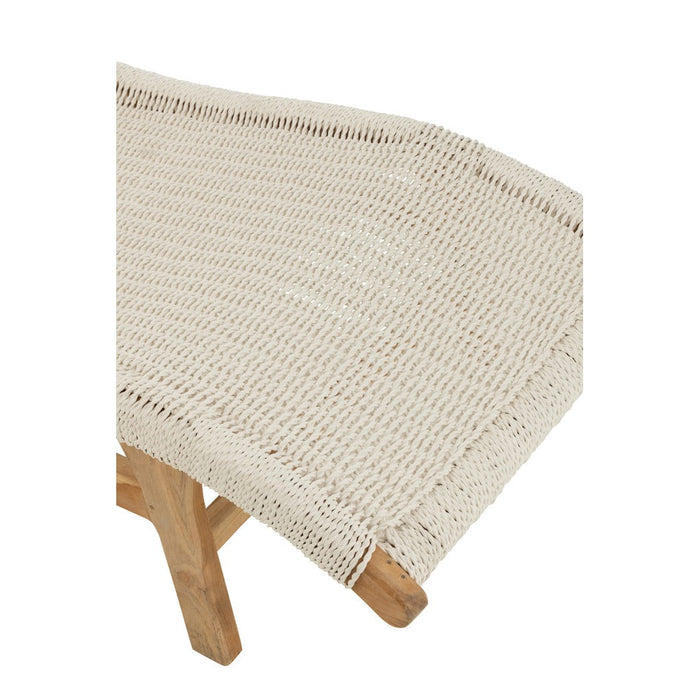 3-zitsbank Wit Kunststof 65x168 cm-3-Zitsbanken-J-Line