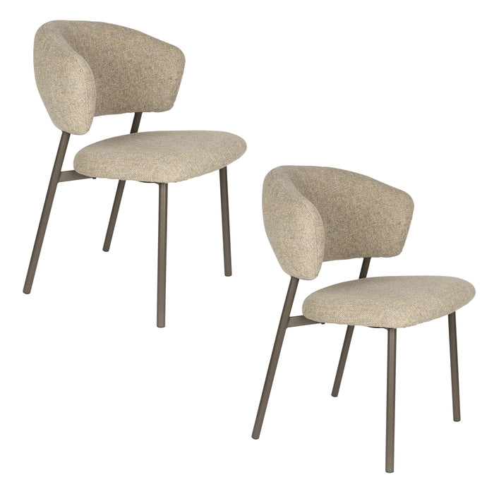 Eetkamerstoel Jasmine Chair Polyester, Metaal Groen, sfeerbeeld 11