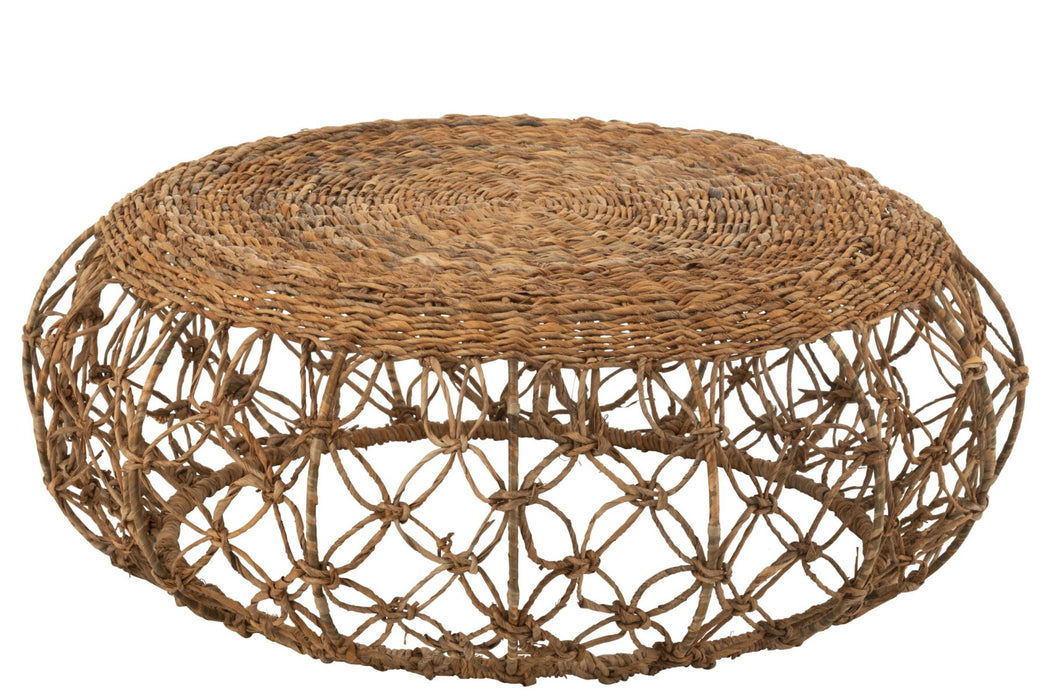 Salontafel naturel ijzer 60 cm 60x60x35 cm