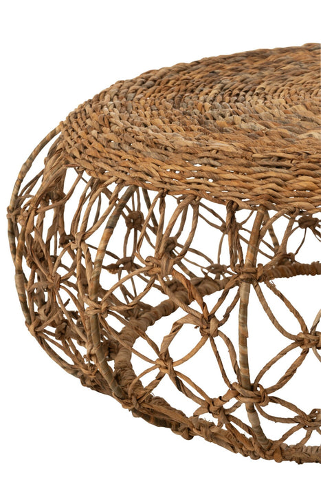 Salontafel naturel ijzer 60 cm 60x60x35 cm