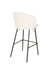 Barkruk Joa Barstool Polyester, Metaal Wit 75cm, sfeerbeeld 4