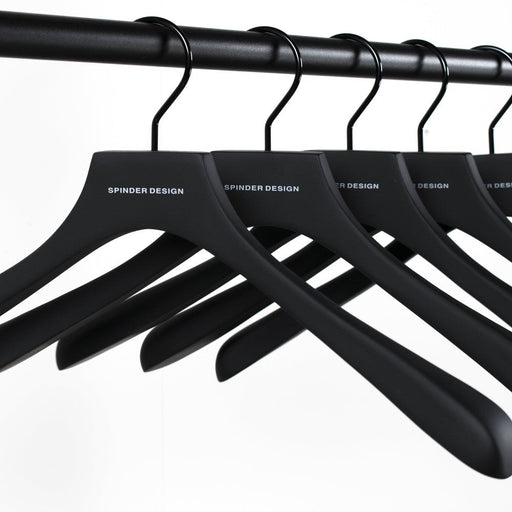 5x LOTUS Kledinghangers - Zwart Spinder Design-Kledinghangers-Spinder