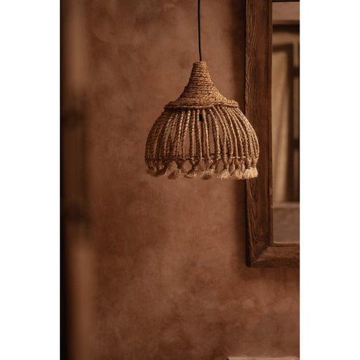 Abaca Tassel Hanglamp - Naturel - S-Hanglampen-Bazar Bizar