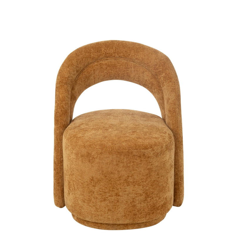 Accent Stoel Textile Oker 66x64x80 cm-Eetkamerstoelen-J-Line