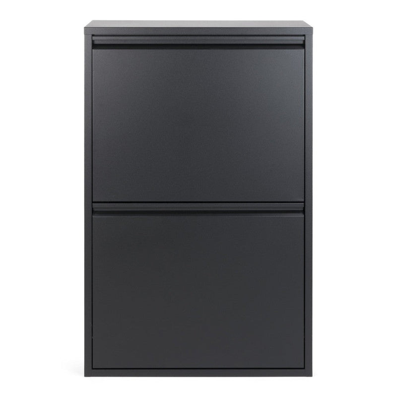 Afvalemmers GIGI 4 Staal Zwart 60x25x92cm Spinder Design-Opbergdozen en manden-Spinder