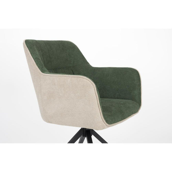 Armchair Daley Beige/Green-Fauteuils-Creating Home