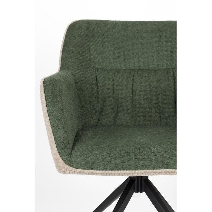 Armchair Daley Beige/Green-Fauteuils-Creating Home