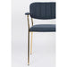 Armstoel Jolien Gold/Dark Blue-Eetkamerstoelen-Creating Home