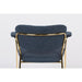 Armstoel Jolien Gold/Dark Blue-Eetkamerstoelen-Creating Home