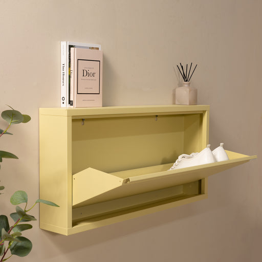 BILLY 1 Schoenenkast - Butter Yellow Spinder Design-Schoenenrekken-Spinder