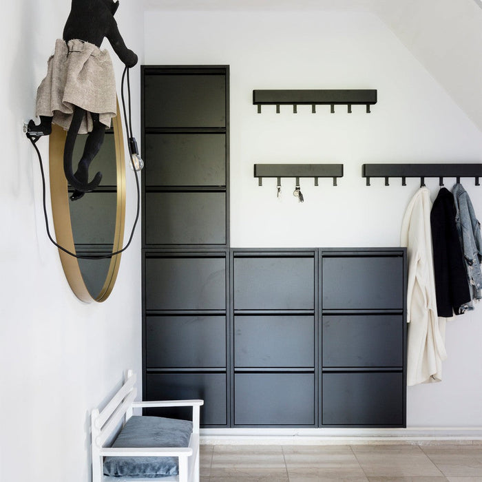 BILLY 3 Schoenenkast | Zwart | Staal Spinder Design-Schoenenrekken-Spinder