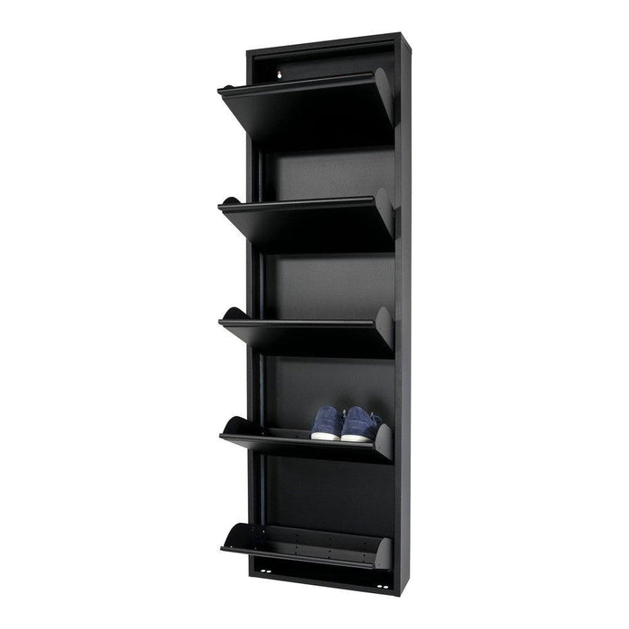 BILLY 5 Schoenenkast | Zwart | Staal Spinder Design-Schoenenrekken-Spinder