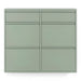 BILLY 6 Schoenenkast | Dusty Green | Staal Spinder Design-Schoenenrekken-Spinder