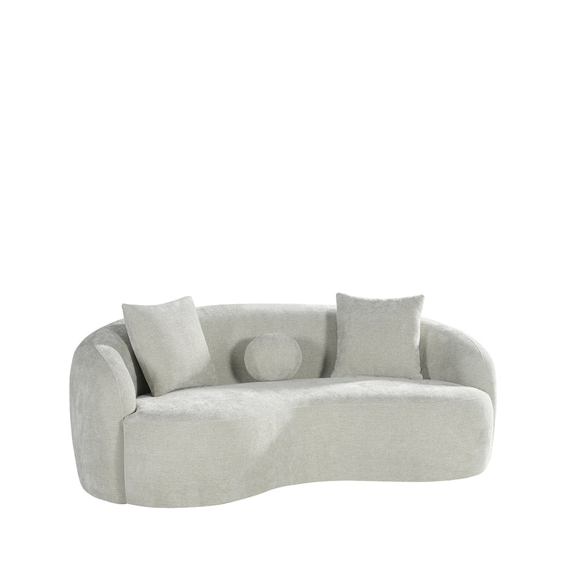 Bank Novo Naturel Chenille 2,5-Zits 203x121x80 cm-3-Zitsbanken-LABEL51