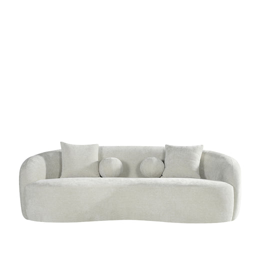 Bank Novo Naturel Chenille 3-Zits 236x124x80 cm-3-Zitsbanken-LABEL51