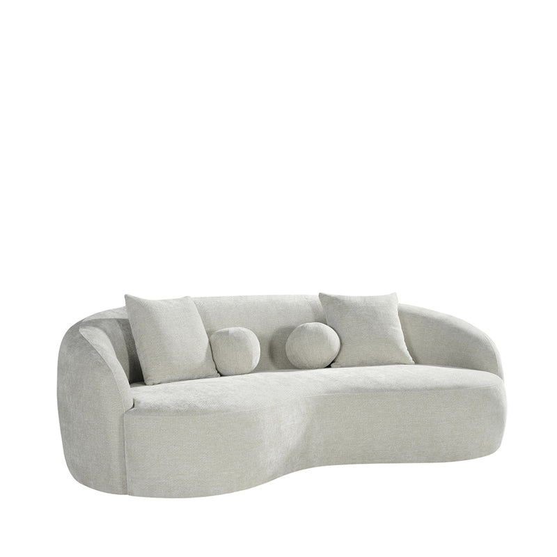 Bank Novo Naturel Chenille 3-Zits 236x124x80 cm-3-Zitsbanken-LABEL51