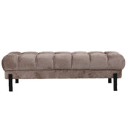 Bankje Melbourne Elegant 100% Polyester Beige 160x47x48 727204-Bankjes-PTMD