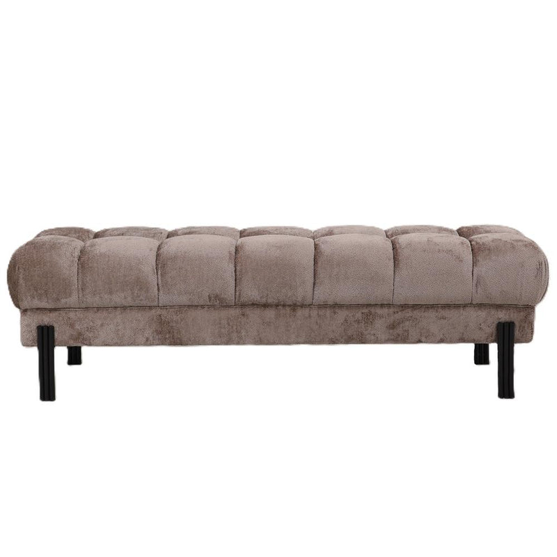 Bankje Melbourne Elegant 100% Polyester Beige 160x47x48 727204-Bankjes-PTMD