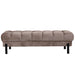 Bankje Melbourne Elegant 100% Polyester Beige 160x47x48 727204-Bankjes-PTMD