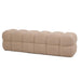 Bankje Teddy Polyester Beige-Bankjes-PTMD