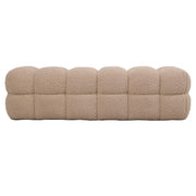 Bankje Teddy Polyester Beige-Bankjes-PTMD