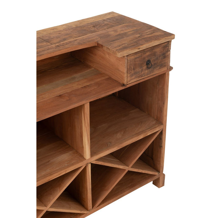Lamp Naturel Recycled hout 55 cm-Tafellampen-J-Line