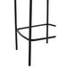 Barkruk Bar Stoel Bouclé Plywood/Polyester Wit/Zwart-Barkrukken-J-Line