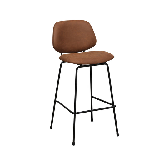 Barkruk Bello Cognac Micro Suede Hoog 46x53x105 cm-Barkrukken-LABEL51