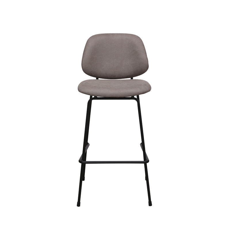 Barkruk Bello Taupe Micro Suede Hoog 46x53x105 cm-Barkrukken-LABEL51