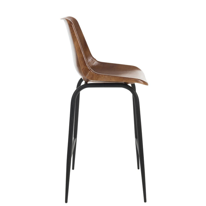 Barkruk Bruin ijzer 45 cm 45x48x100 cm-Barkrukken-J-Line