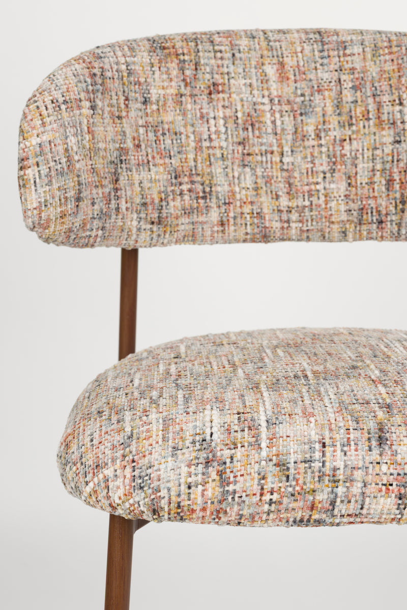 Barkruk Claes Multicolour Polyester Beige 65cm-Barkrukken-Creating Home