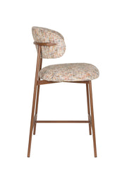 Barkruk Claes Multicolour Polyester Beige 65cm-Barkrukken-Creating Home